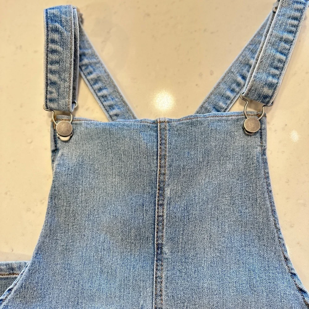 Vintage Y2K Denim Jumper Dress Size Small